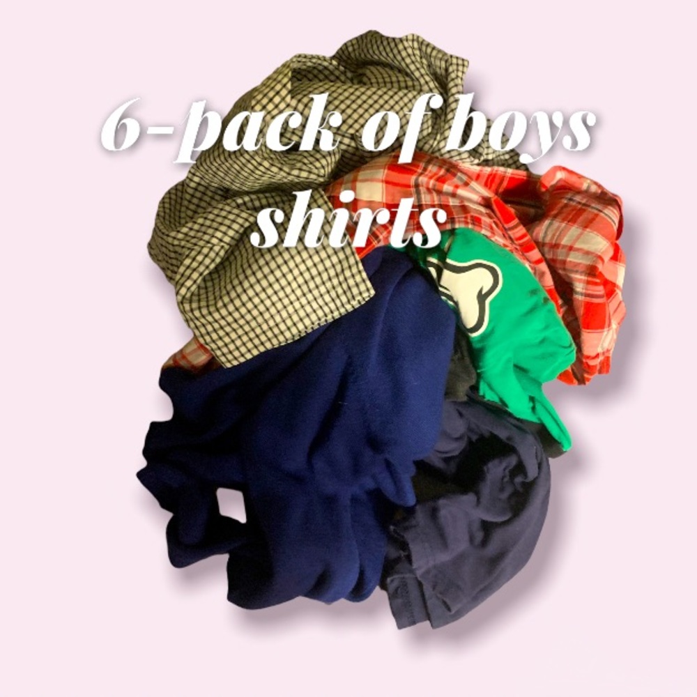 random 6-pack of boys tshirts